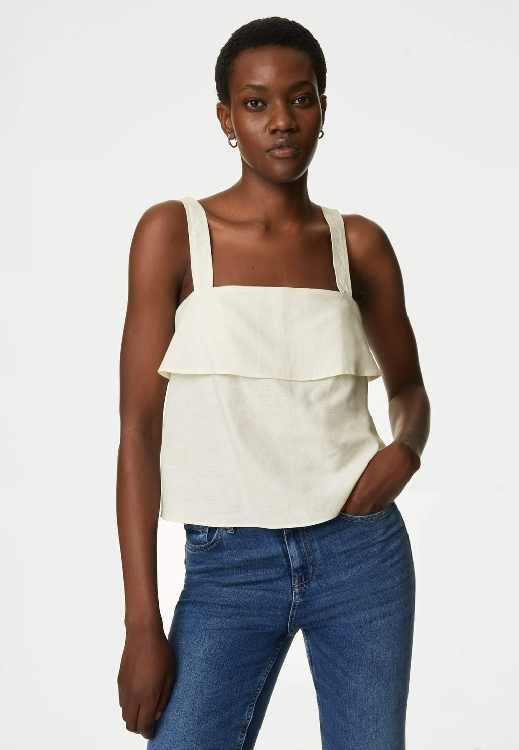 Marks & Spencer LINEN BLEND LAYERED
