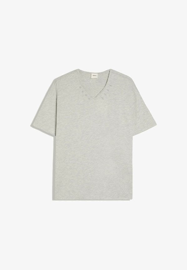 Bershka BASIC T-SHIRT - Basic T-shirt - dark grey