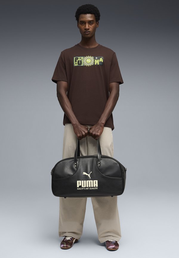 Puma Print T-shirt - chocolate brown