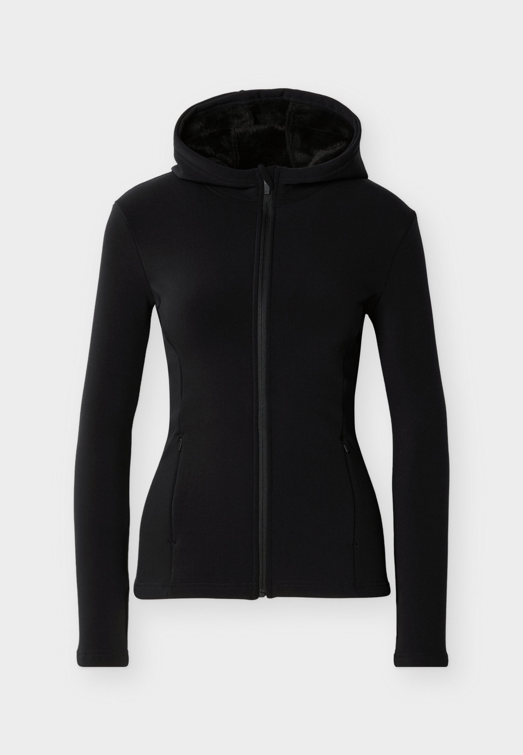 Even&Odd active FUR LINED HOODED HIGH NECK FULL ZIP SPORTS JACKET WITH ZIP POCKETS