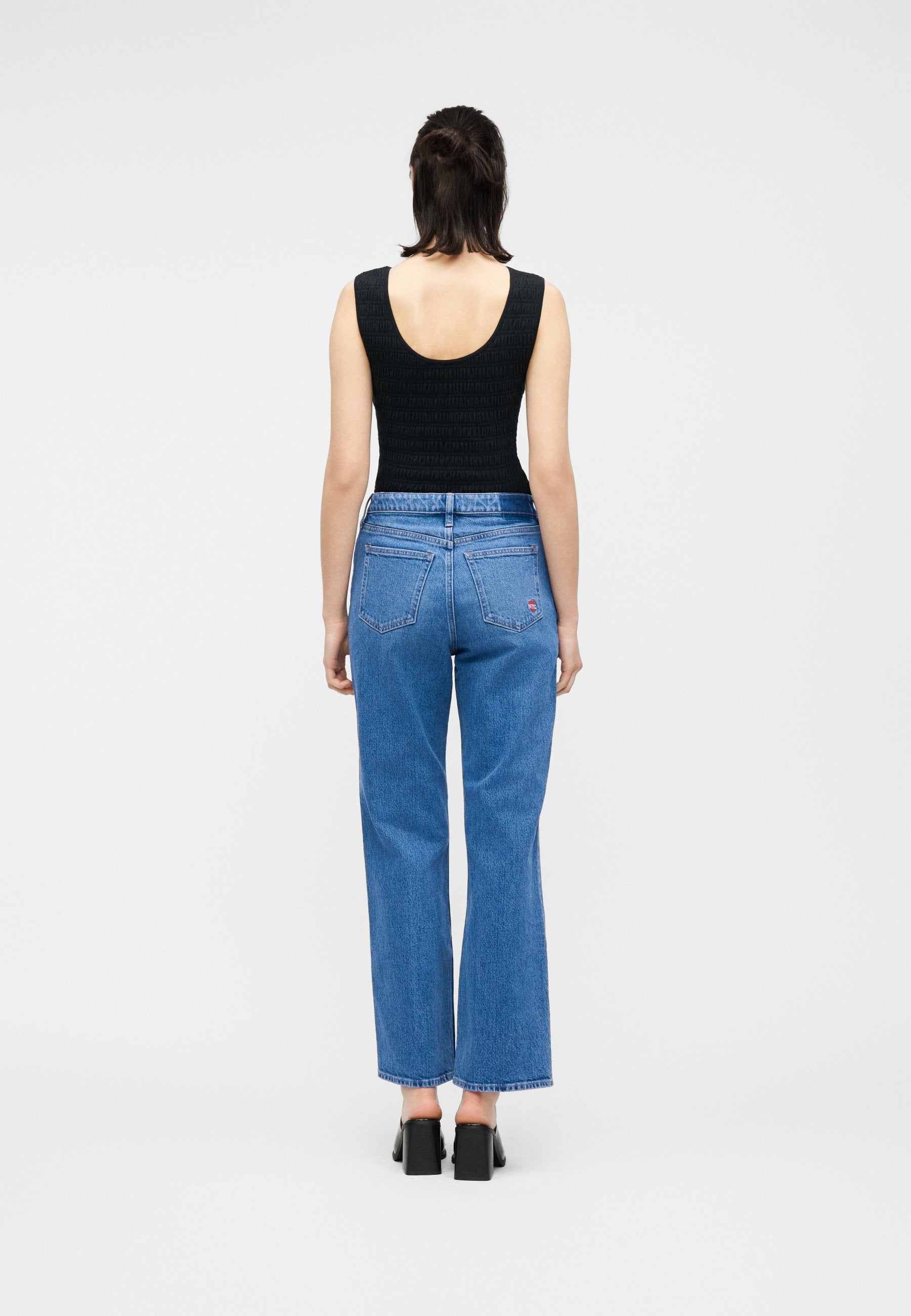 Abercrombie & Fitch NYC HEART EMBROIDERY CURVY