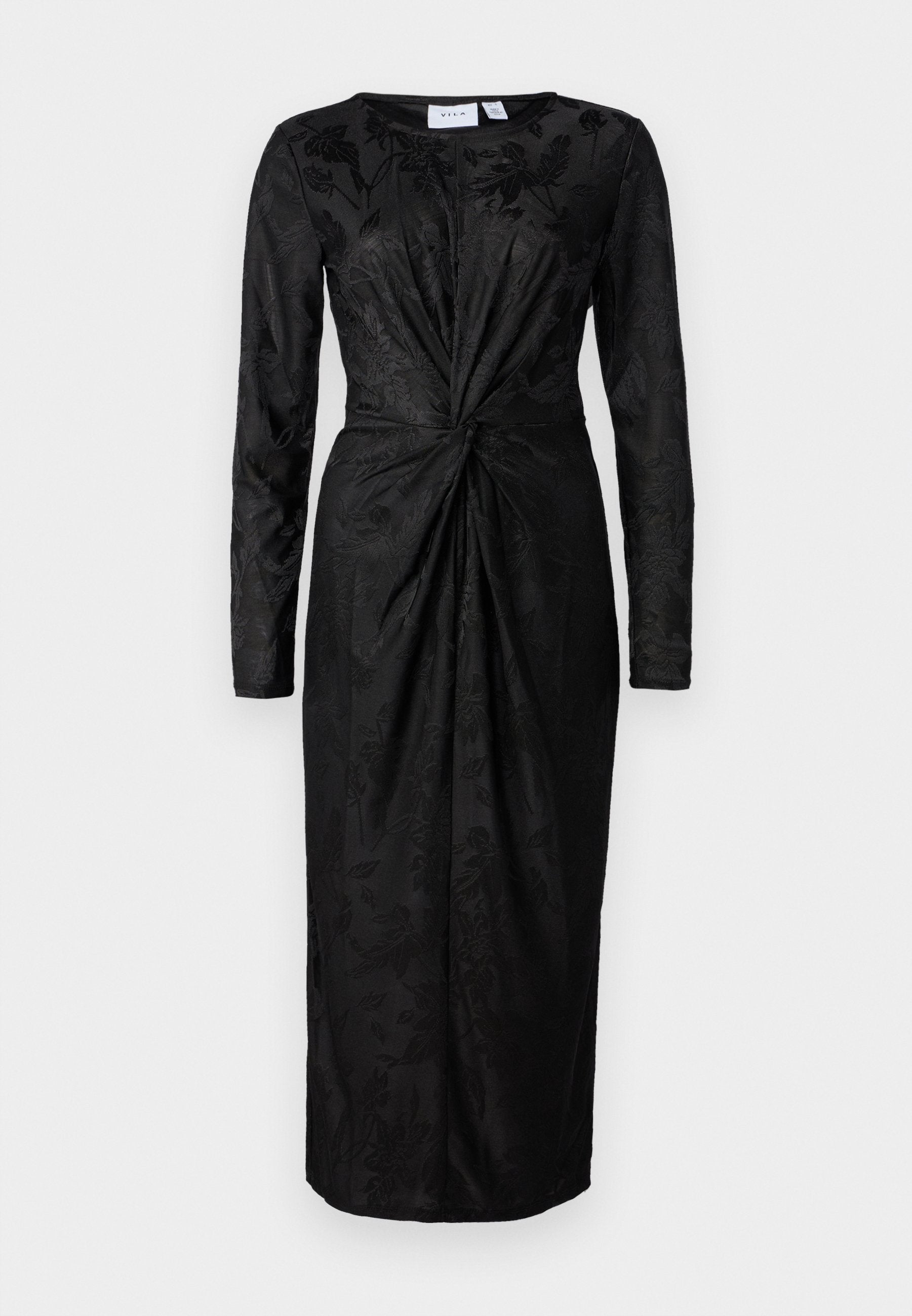 VILA VIROSEA O NECK MIDI DRESS