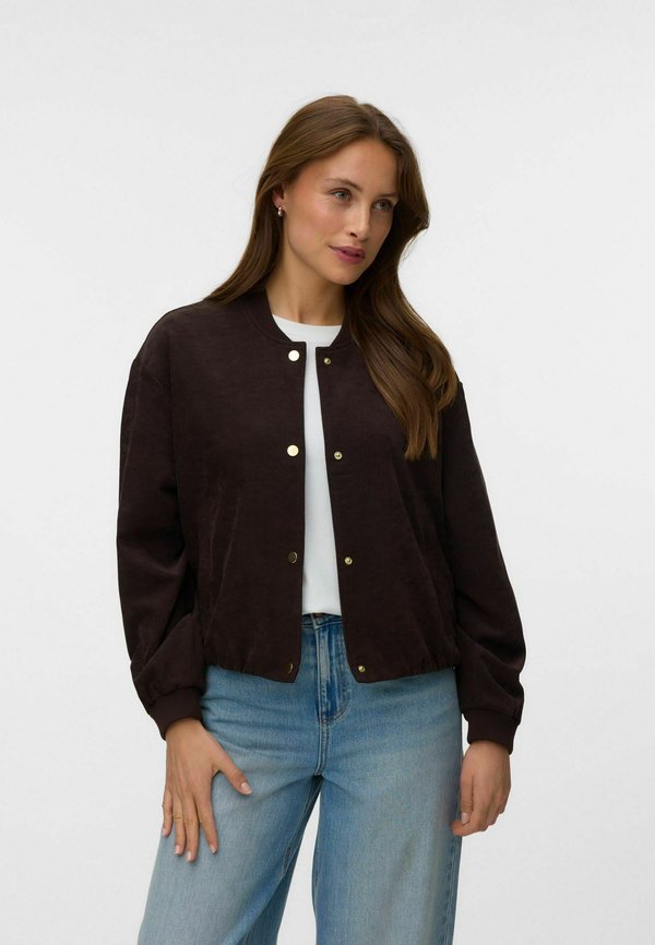Vero Moda VMMAPLE BOMBER JACKET - Bomber Jacket - chocolate torte