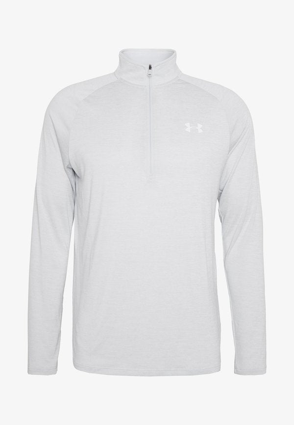 Under Armour TECH - Long sleeved top - halo gray/white