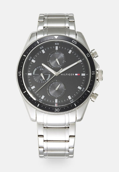 Tommy Hilfiger PARKER - Watch - silver-coloured/black