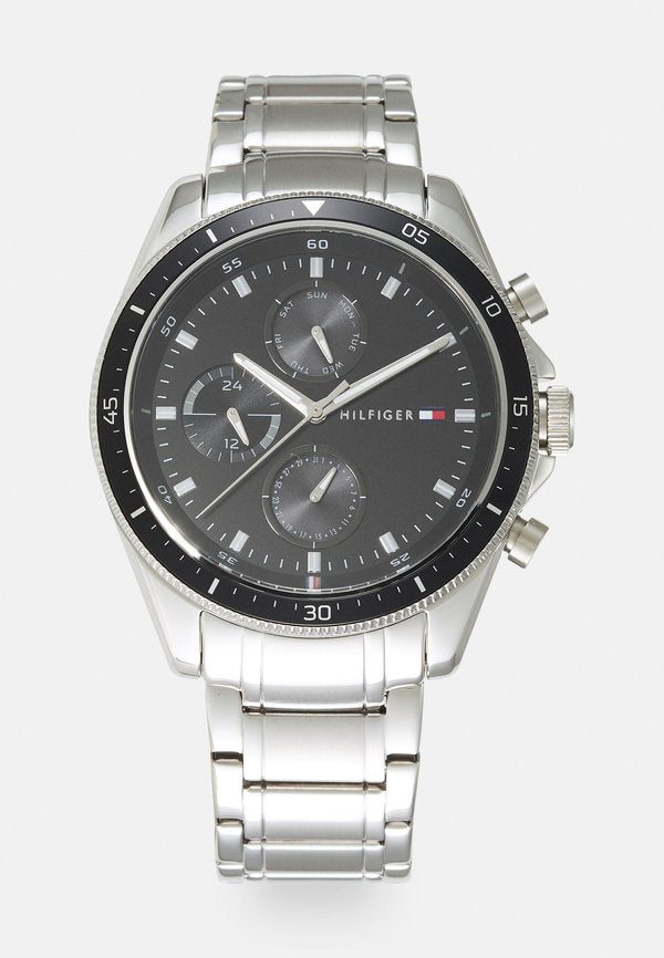 Tommy Hilfiger PARKER - Watch - silver-coloured/black