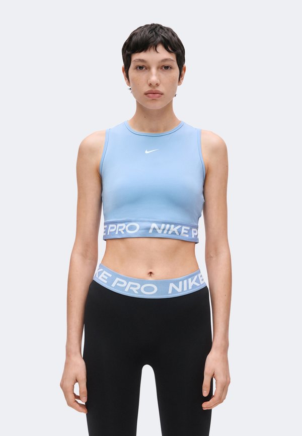 Nike Performance 365 CROP TANK - Top - work blue/white