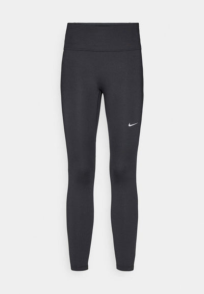 Nike Performance TEMPO - Running tights - black/reflective silver-coloured
