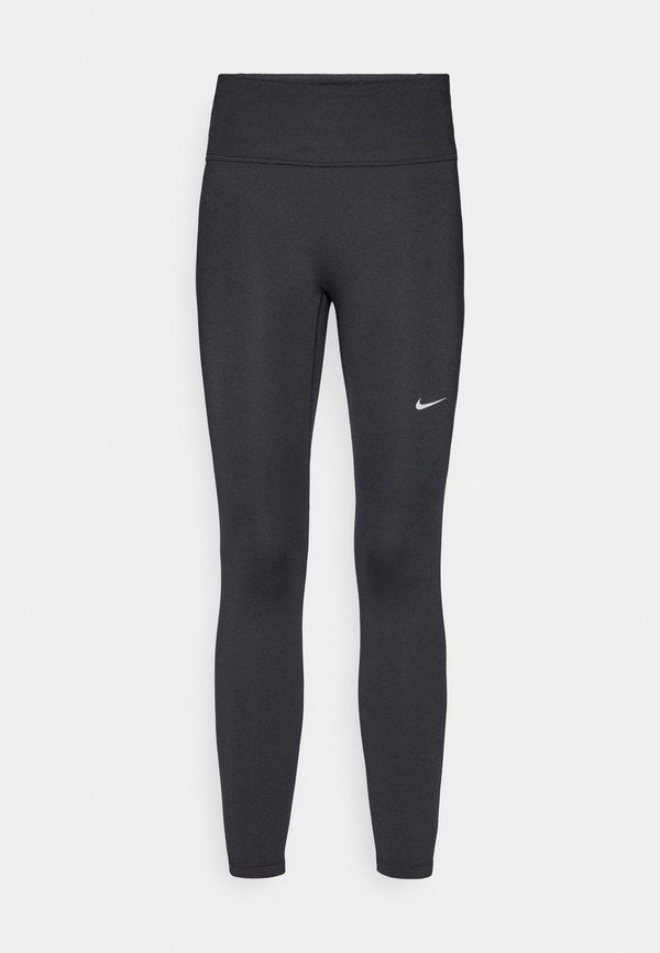 Nike Performance TEMPO - Running tights - black/reflective silver-coloured