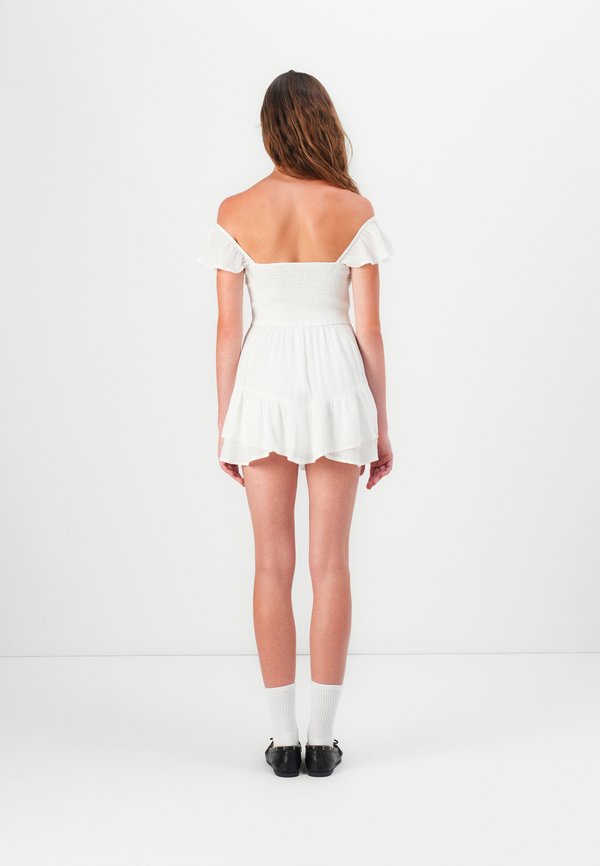 Hollister Co. FLUTTER SLEEVE PINCH BUST MINI SKORT DRESS
