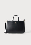 Tommy Hilfiger GLAM SATCHEL - Handbag - black