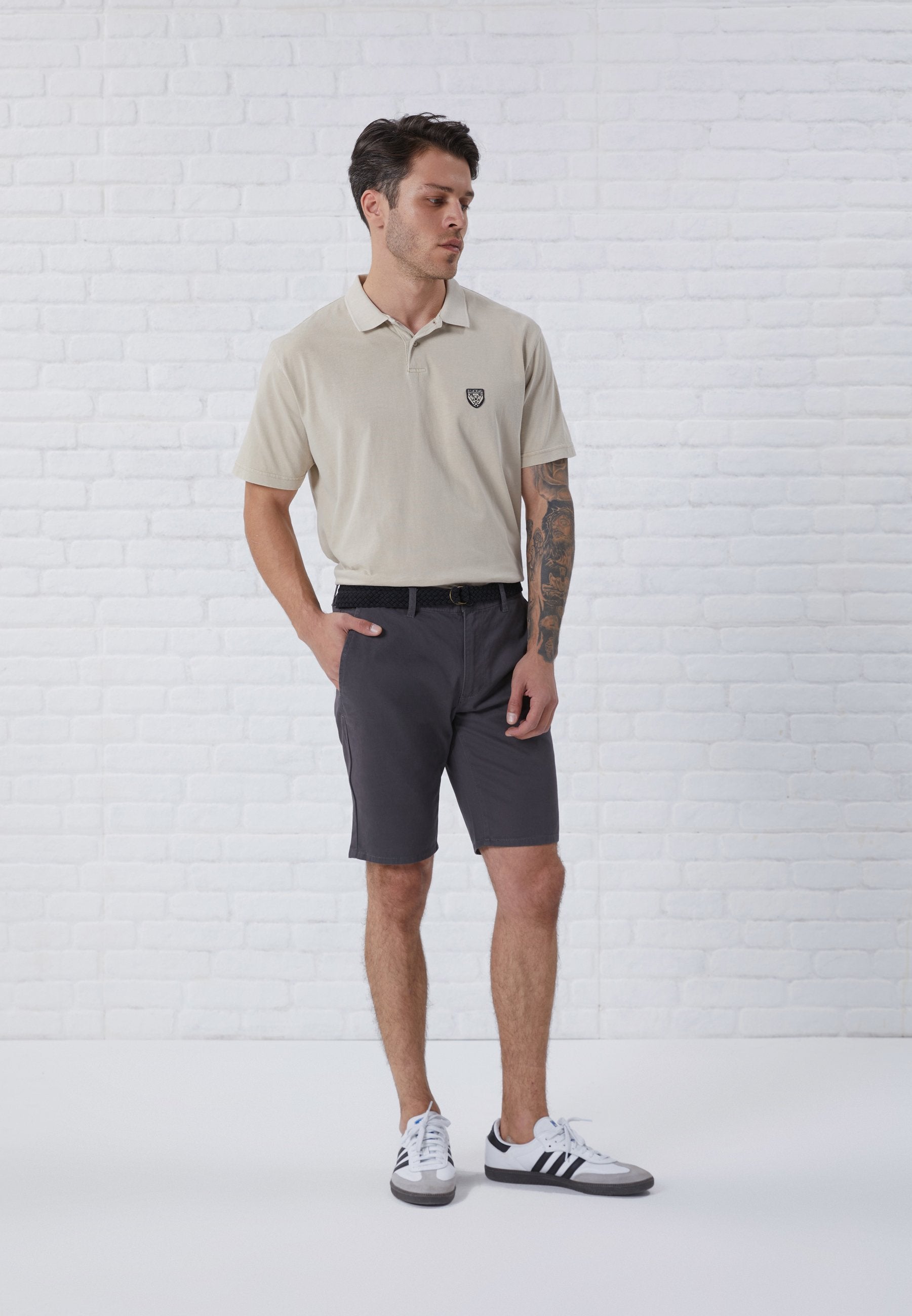 Pier One BELTED CHINO SHORTS