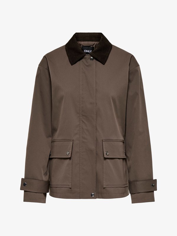 ONLY ONLEVELYN - Short coat - chocolate martini