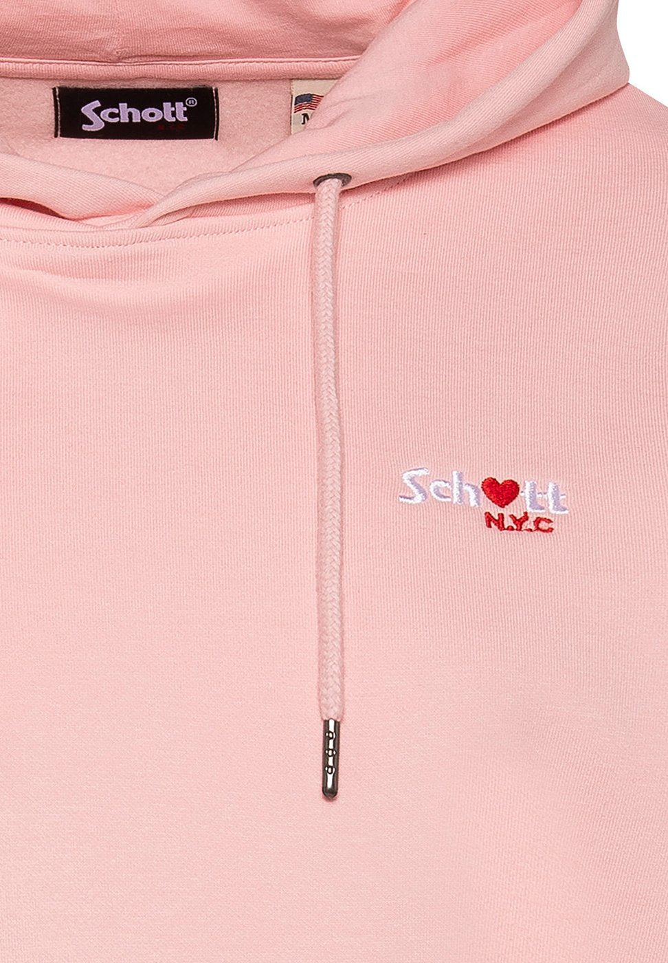 Schott SWEATSHIRT À CAPUCHE AVEC BRODERIE CUR
