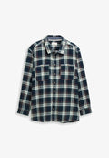 TOM TAILOR PLUS SIZE COMFORT FIT MIT KAROMUSTER - Shirt - navy/multicolor check