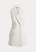 Lauren Ralph Lauren DOUBLE BREASTED PIQUÉ SLEEVELESS ROMPER