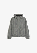 Bershka OVERSIZE CHECK TECHNICAL JACKET - Light jacket - light blue