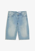 Bershka Denim shorts - light blue