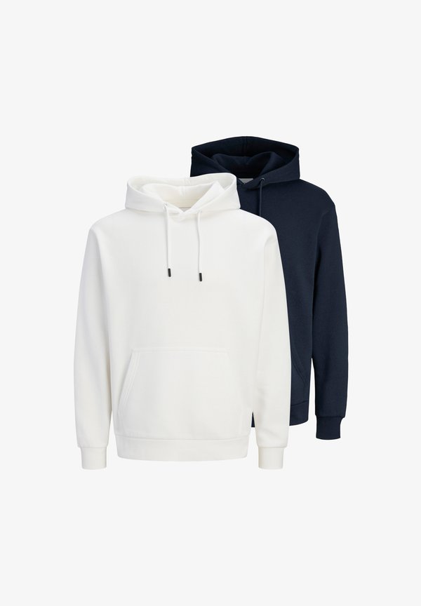 Jack & Jones JACK & JONES 2 PACK - Hoodie - creme   dunkelblau