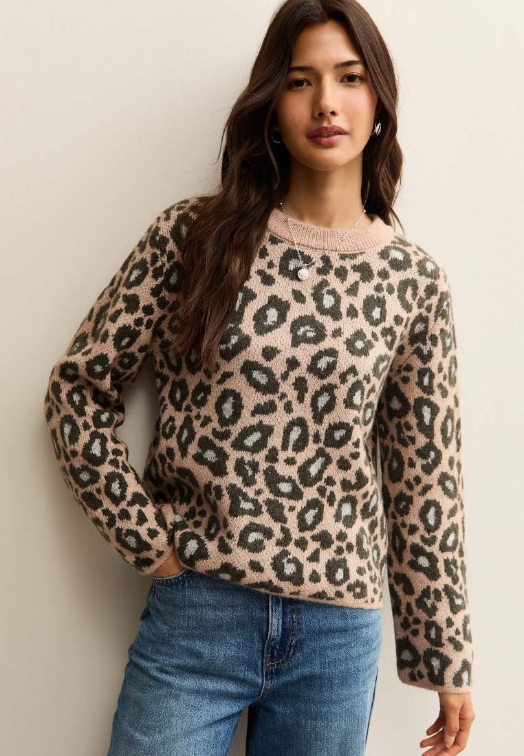 New Look LEOPARD CREW NECK
