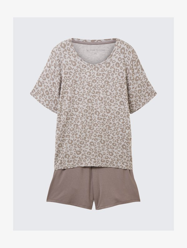 TOM TAILOR Pyjama set - graumittel allover