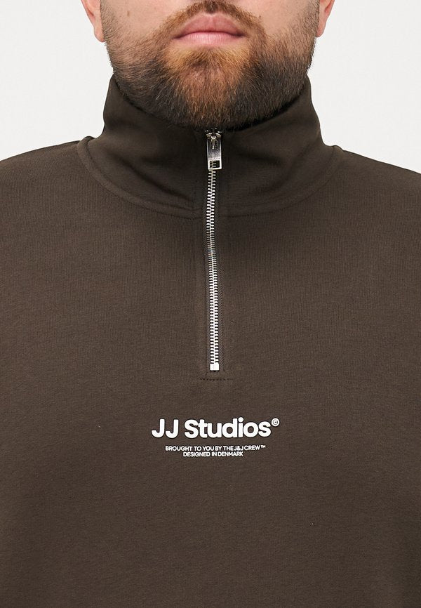 Jack & Jones Half zip Plus Size Printed Half zip