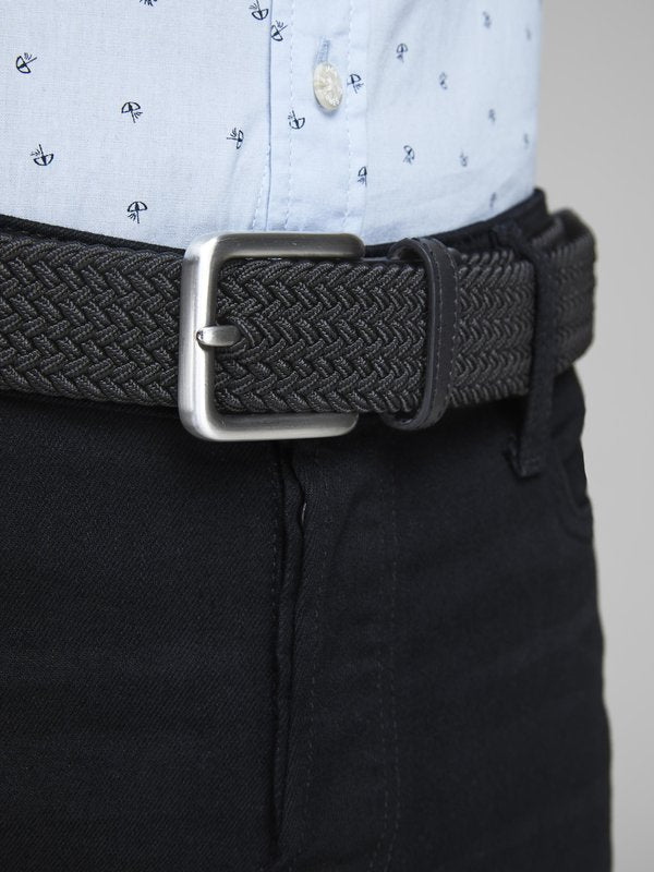 Jack & Jones Braided belt - black