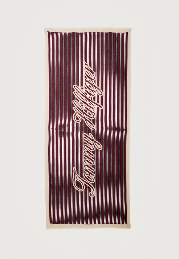 Tommy Hilfiger SCRIPT - Scarf - velvet maroon
