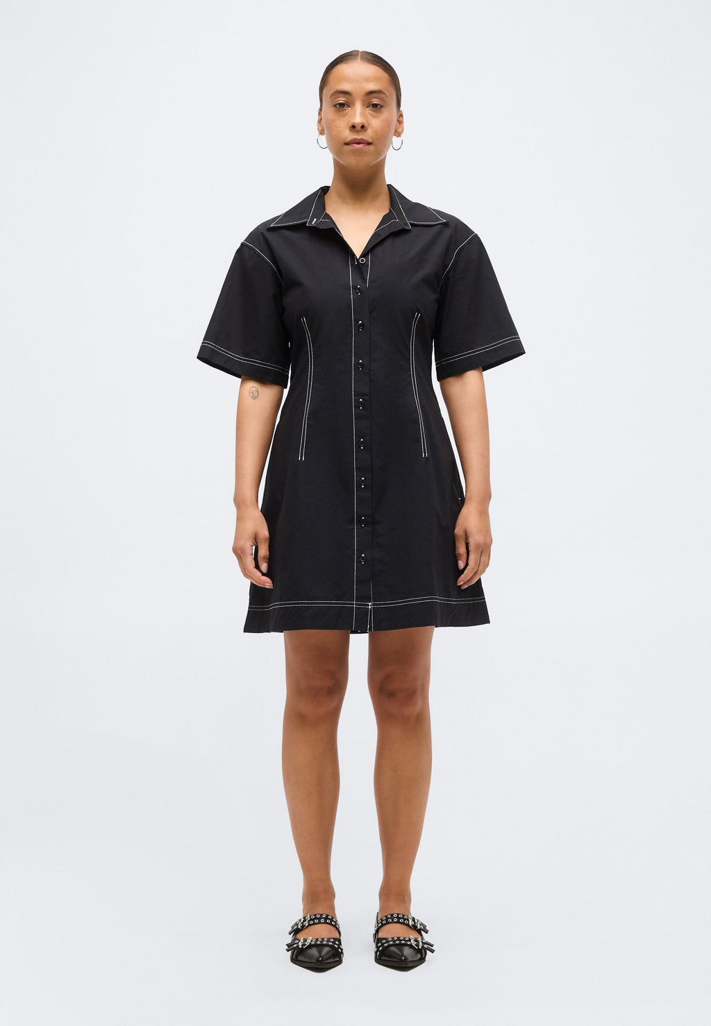 GAP Petite FITTED MINI SHIRTDRESS
