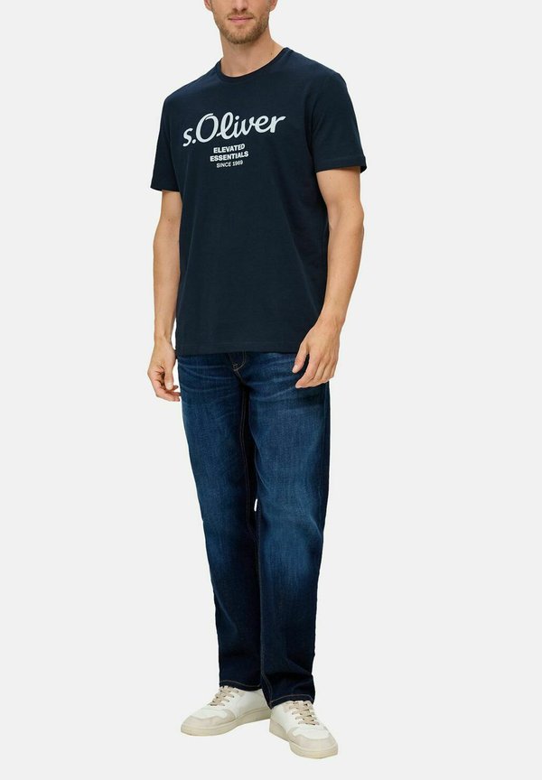 s.Oliver S.OLIVER HERREN T-SHIRT | 3 STÜCK - Print T-shirt - navy