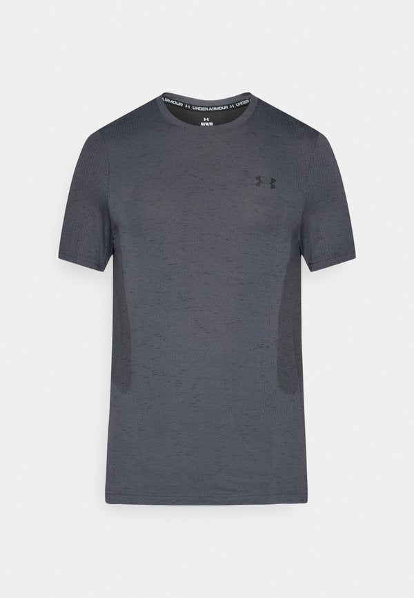 Under Armour VANISH SEAMLESS - Sports T-shirt - castlerock/black