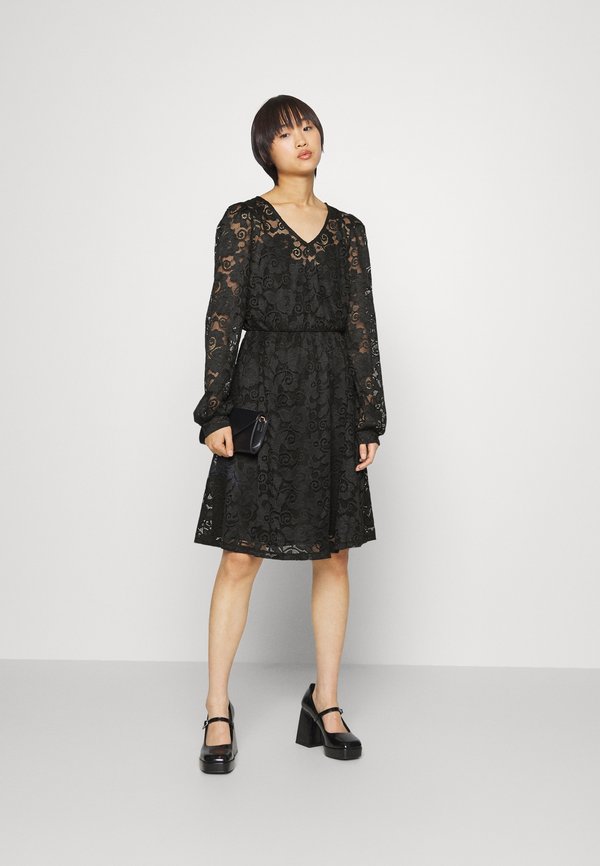 VILA Petite VISANDRA V NECK DRESS
