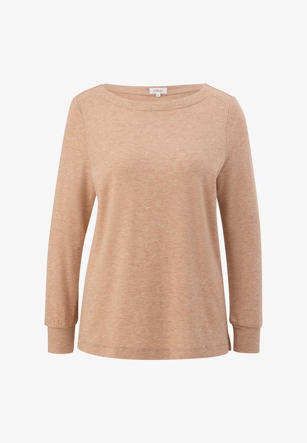 s.Oliver LONGSLEEVE - Jumper - sandstein