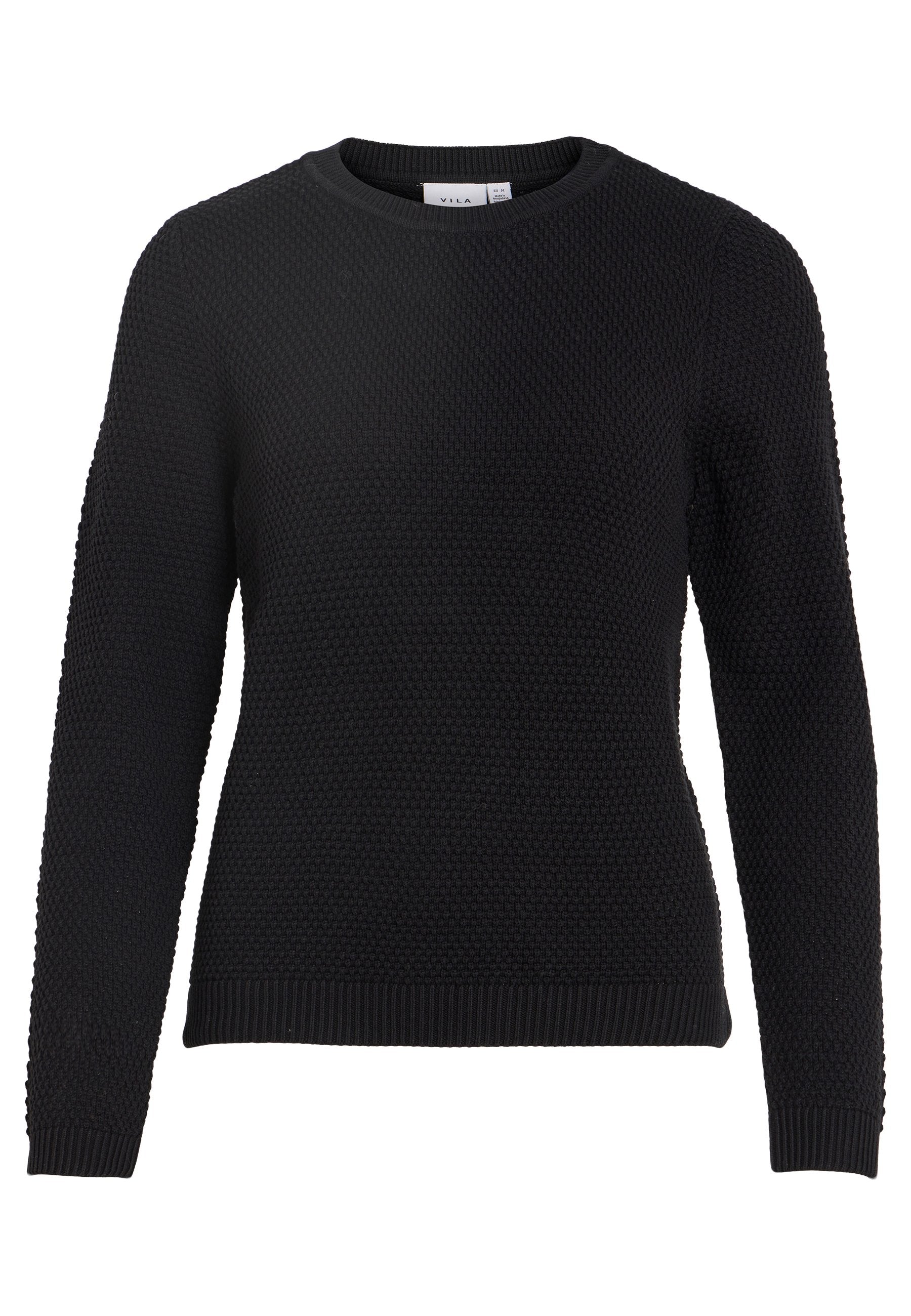 VILA VIDALO O-NECK L/S KNIT TOP- NOOS