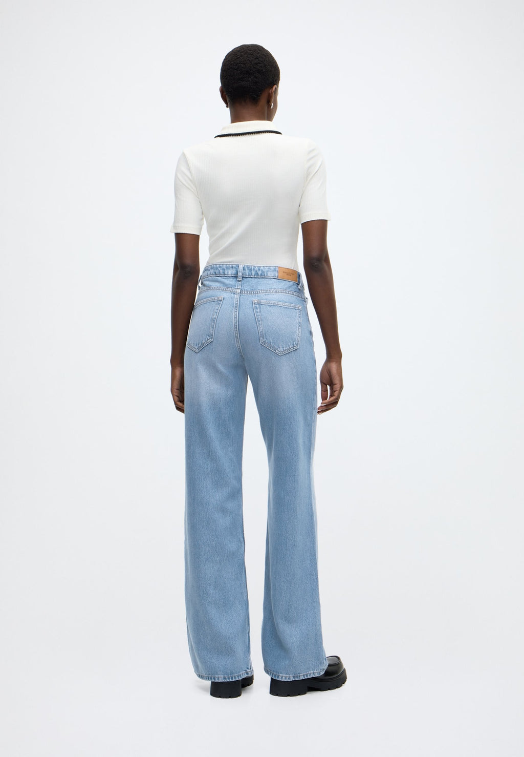 Marc O'Polo DENIM GRETHE, DENIM TROUSERS, HIGH WAIST, LOOSE FLARE
