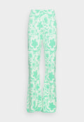 Vintage Supply FLARE IN WAVY FLOWER INTARSIA