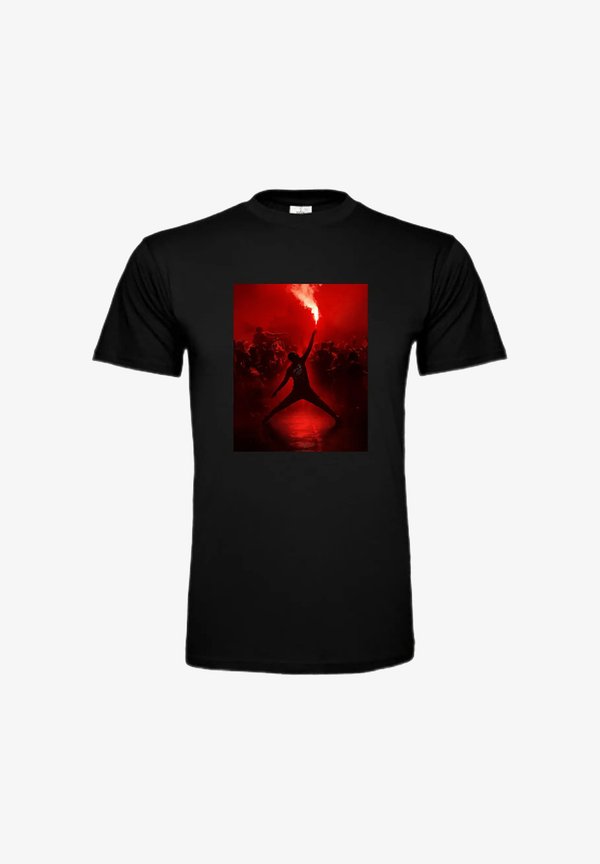 Nike Performance Print T-shirt - schwarzrot