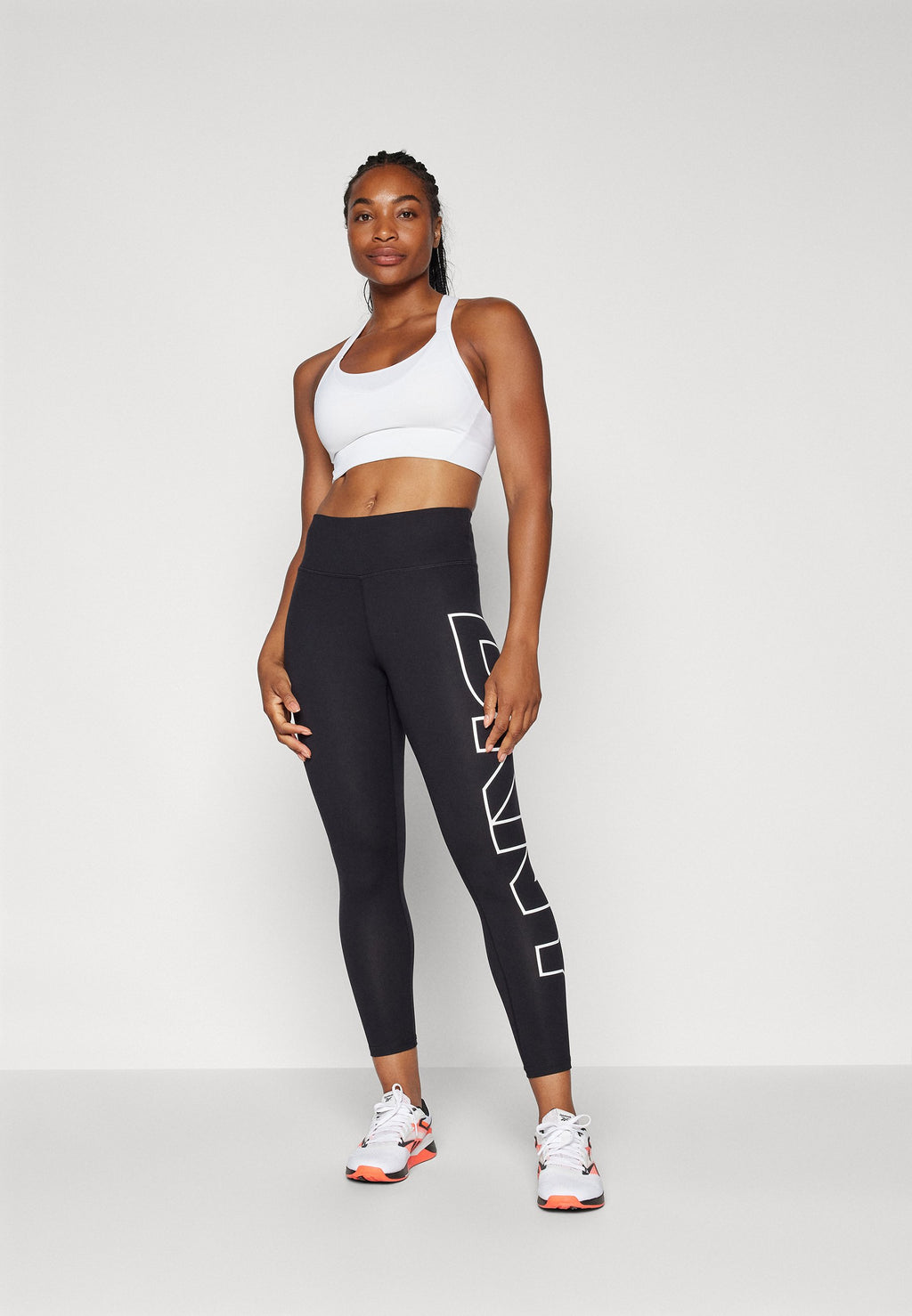 DKNY HIGH WAIST 7/8 BALANCE COMPRESSION EXPLODED LOGO