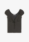 Bershka TOP - Blouse - grey