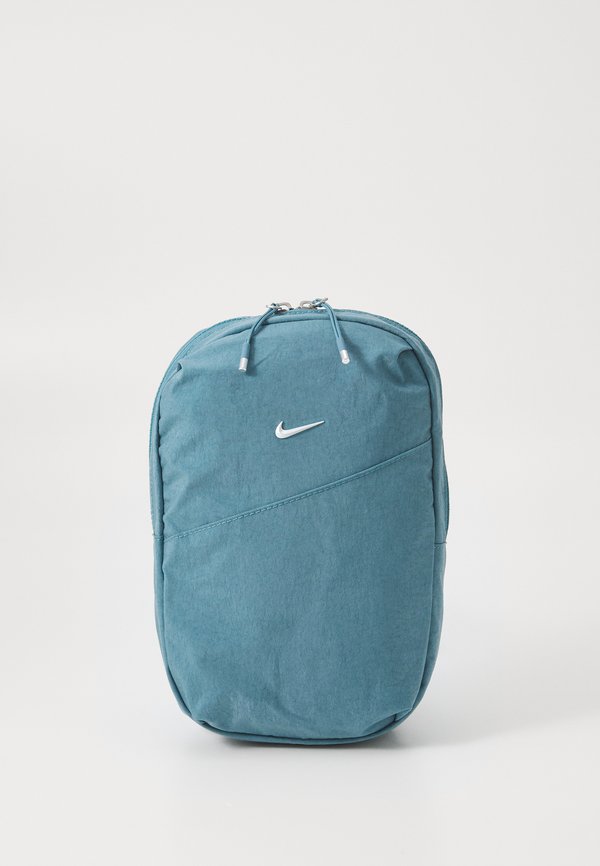 Nike Sportswear AURA - Cross body bag - smokey blue/matte silver-coloured