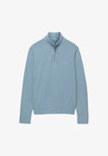 Superdry & Co SUPERDRY  ESSENTIAL HALF ZIP JUMPER.. - Sweatshirt - china blue