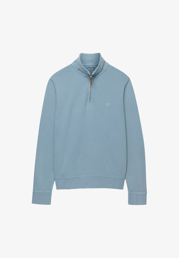 Superdry & Co SUPERDRY  ESSENTIAL HALF ZIP JUMPER.. - Sweatshirt - china blue