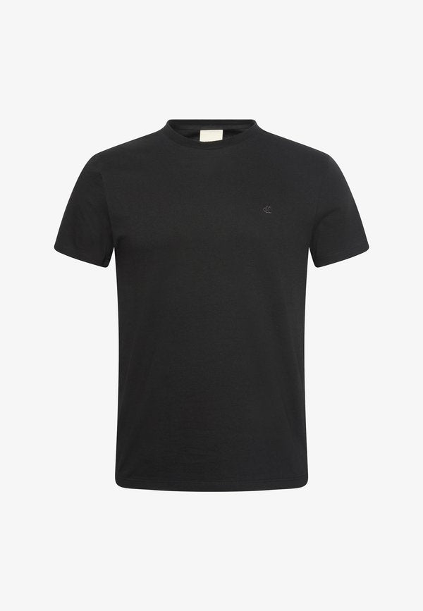 Calvin Klein SLIM MONOGRAM TEE LIQUID TOUCH - Basic T-shirt - black