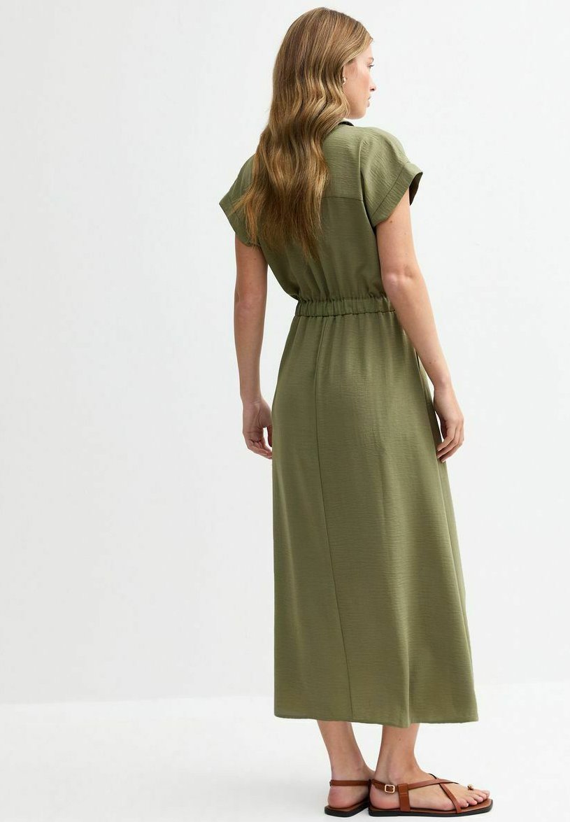 New Look DRAWSTRING TEXTURED MIDI