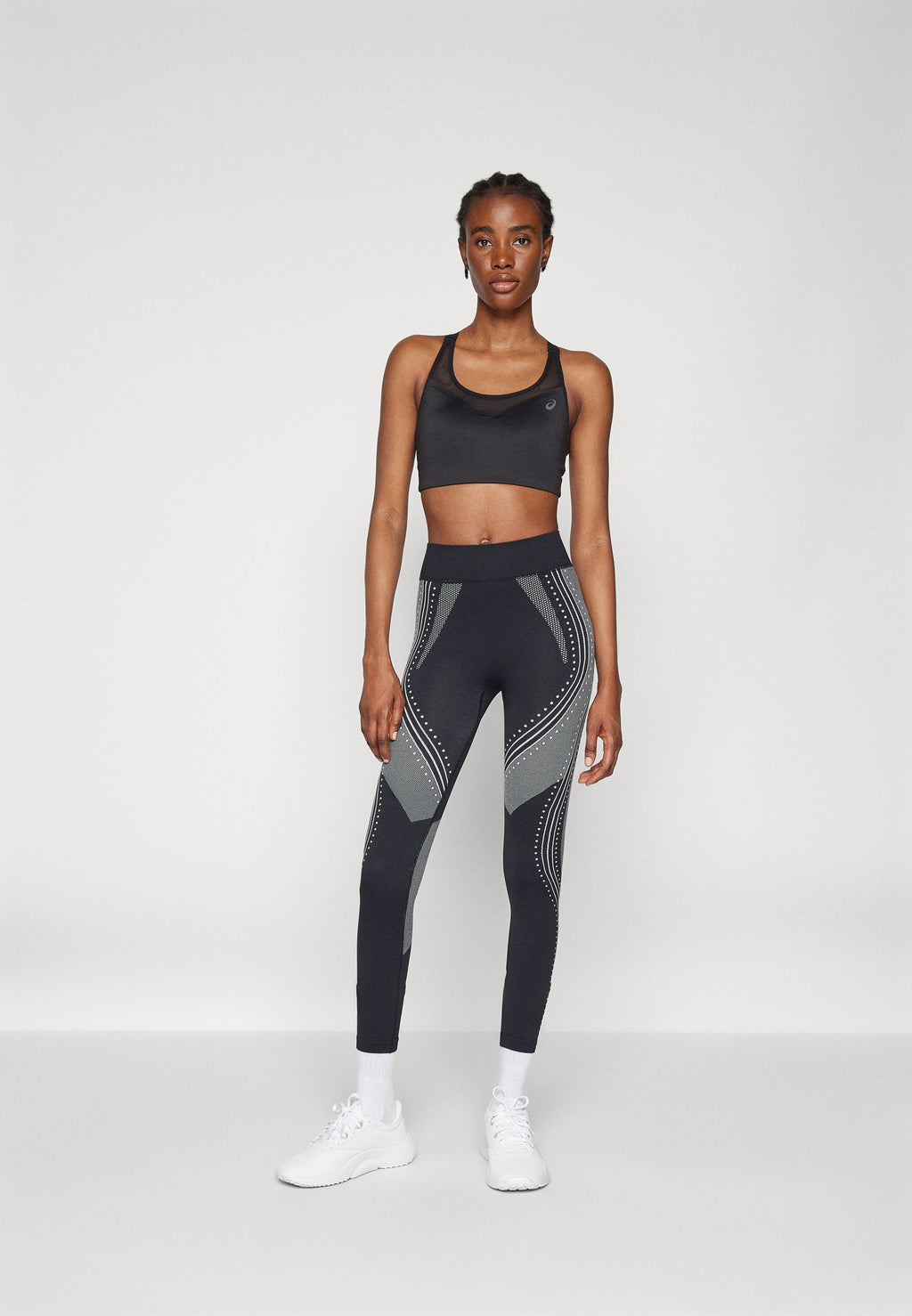 Even&Odd active FULL LENGTH HIGH RISE SEAMLESS LEGGINGS WITH CONTRAST PATTERN