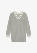 Calvin Klein Jeans LABEL DRESS - Jumper dress - grey heather