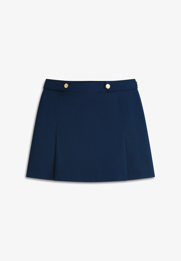 Tommy Hilfiger PLEATED TWILL MINI SKIRT - Pleated skirt - dark night navy
