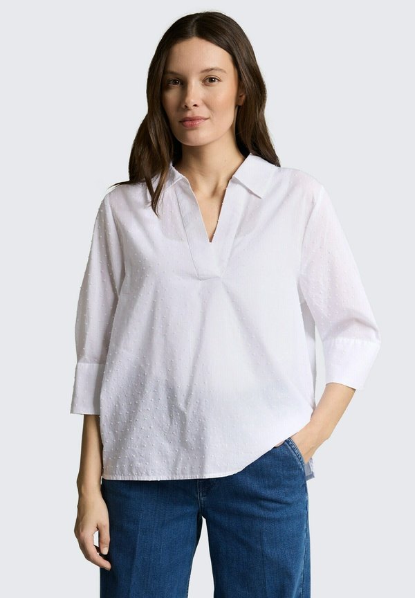 TOM TAILOR Blouse - white dobby