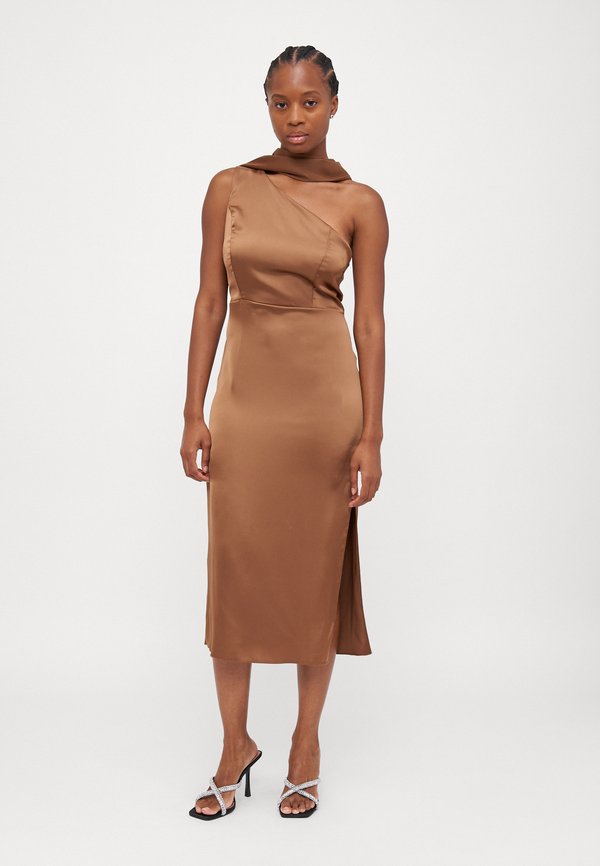 WAL G PETITE ROXXY SCARF DETAIL MIDI