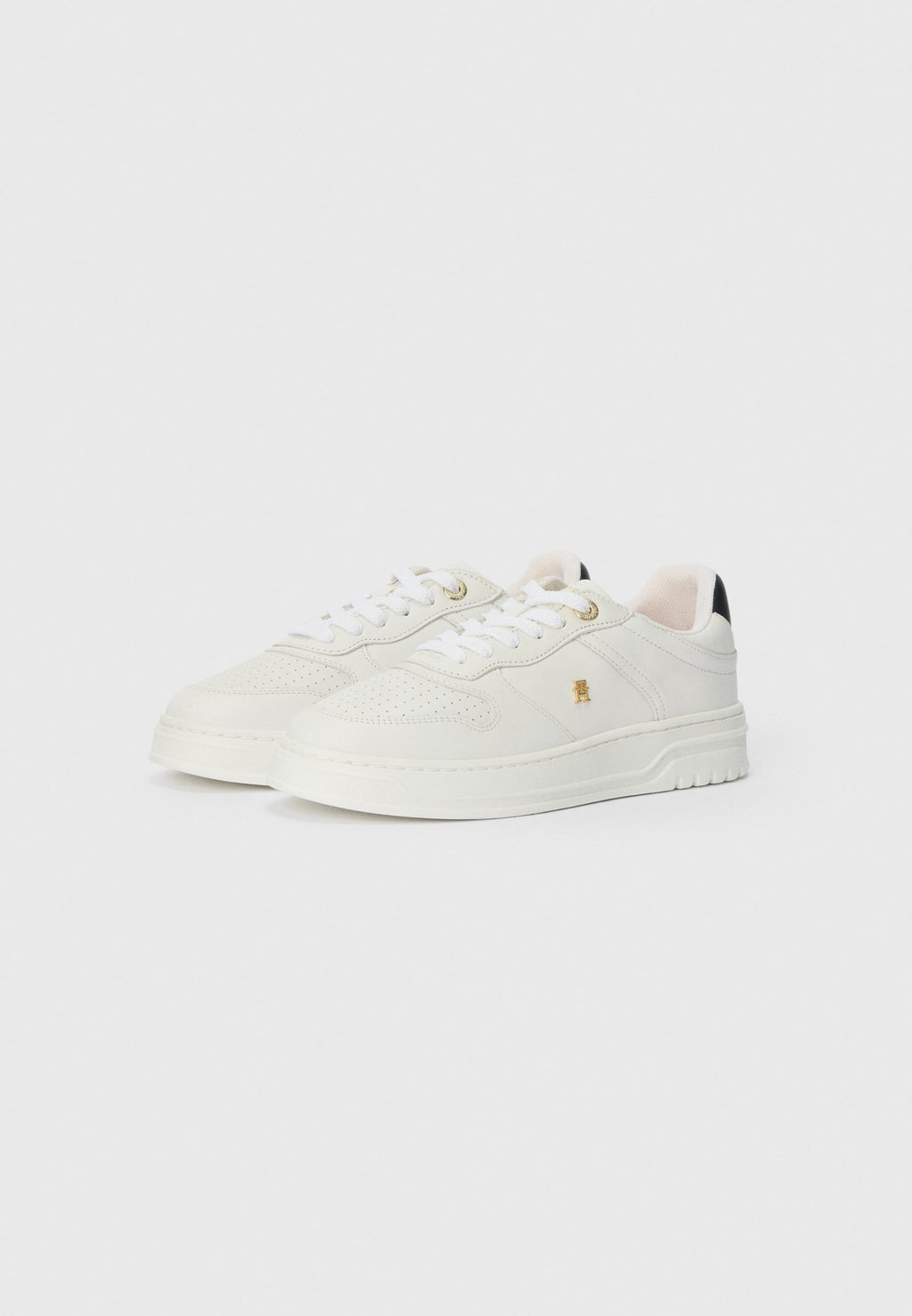 TH MONOGRAM LEATHER CUPSOLE TRAINERS Media 2